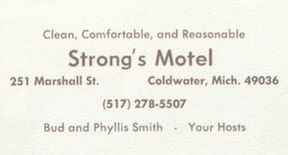 Carranza Motel (Strongs Motel) - Coldwater High School 1973 Yearbook